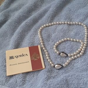 A set of vintage Majorica pearls